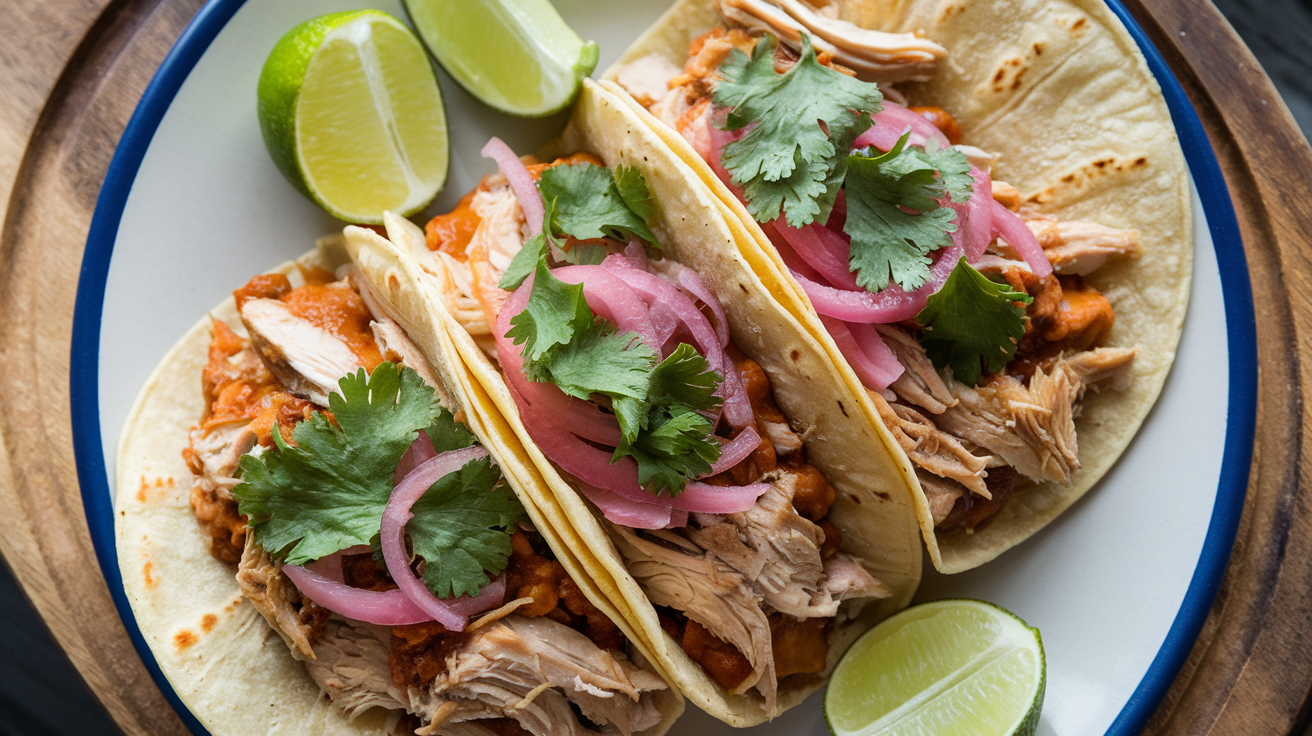 Slow Cooker Chicken Tacos (double portion)